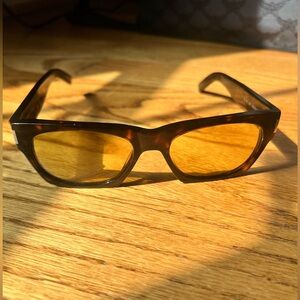 Saint Laurent yellow tint sunglasses